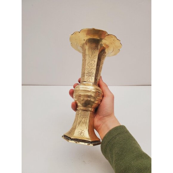 Antique Early 19th Century Bronze Vase With Decoration/Asian art vase late XIX - Picture 4 of 10